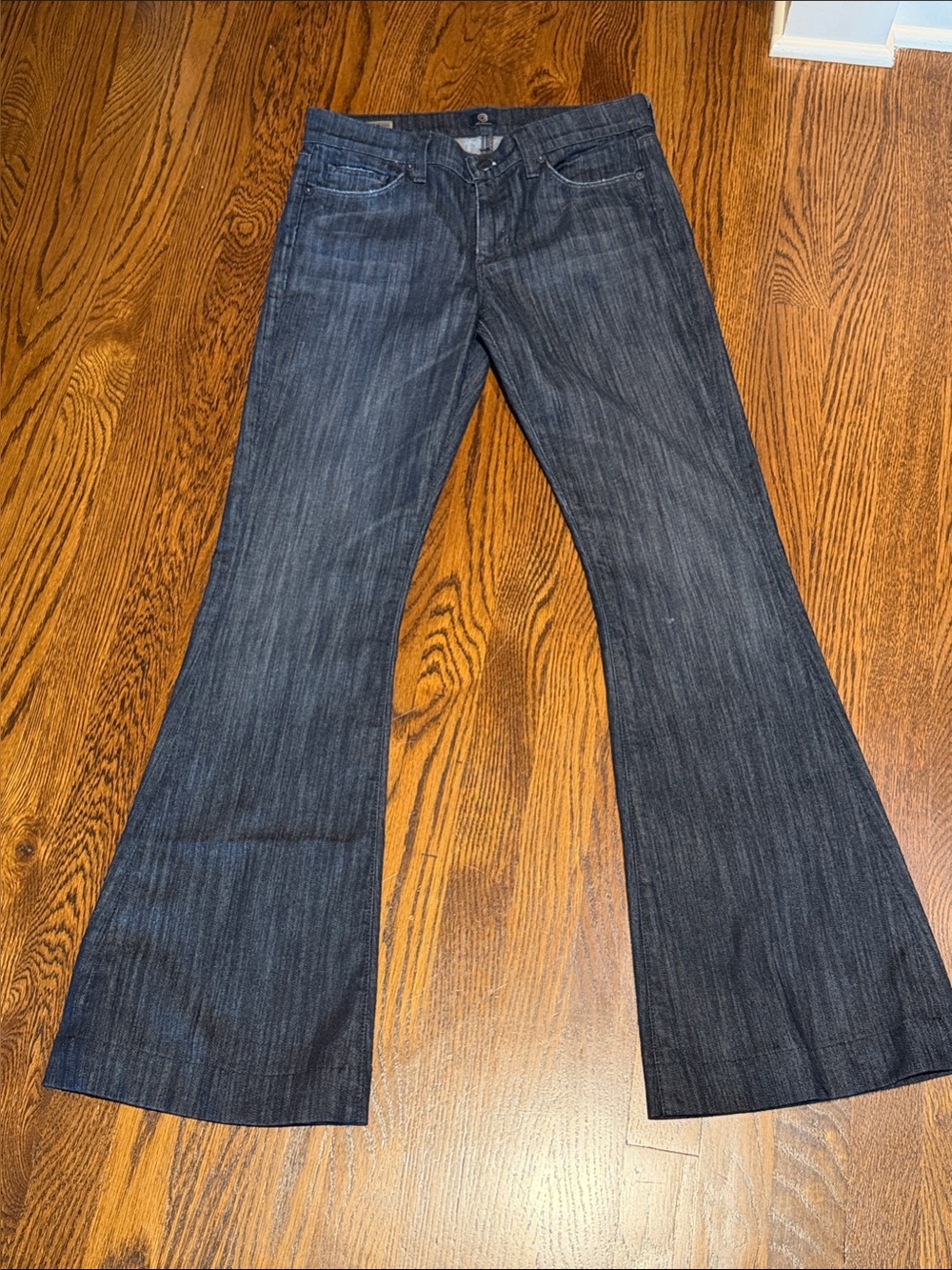 Citizens Of Humanity Indigo Flared Wide-Leg Jeans